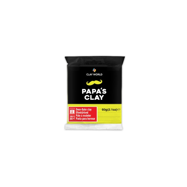 Полимерна глина на Papa's Clay 60 г – Жълт