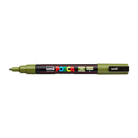 Маркер UNI POSCA PC-3M 0.9 - 1.3 MM – зелено каки (7)