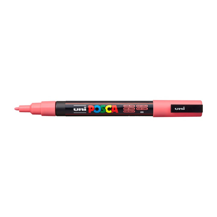 Маркер UNI POSCA PC-3M 0.9 - 1.3 MM – Коралово розово (66)
