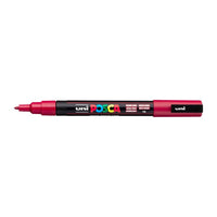 Маркер UNI POSCA PC-3M 0.9 - 1.3 MM – тъмночервено (14)