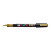 Маркер UNI POSCA PC-3M 0.9 - 1.3 MM – златни (25)