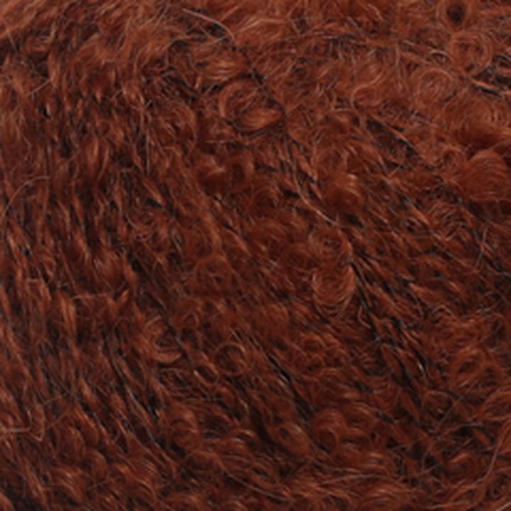 Прежда La Mia Alpaca Boucle 50 гр – тъмнокафяво