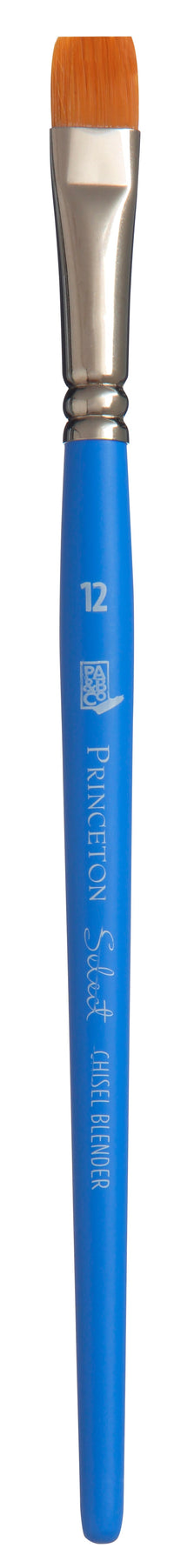 Плоска художествена четка PRINCETON Select Chisel Blender с къса дръжка – 12