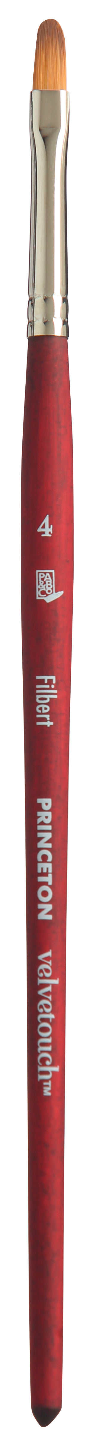 Универсална четка PRINCETON Velvetouch Filbert с къса дръжка – 4
