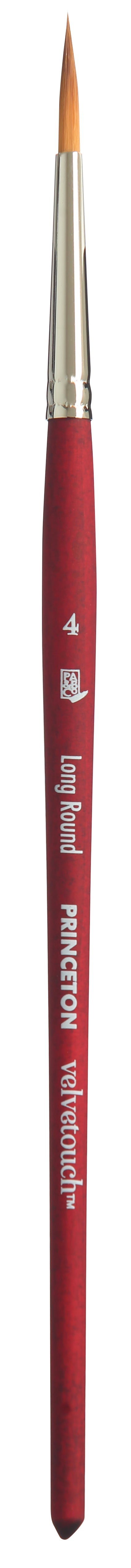 Универсална кръгла четка PRINCETON Velvetouch Long Round с къса дръжка – 4