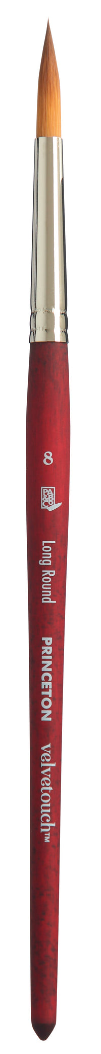 Универсална кръгла четка PRINCETON Velvetouch Long Round с къса дръжка – 8