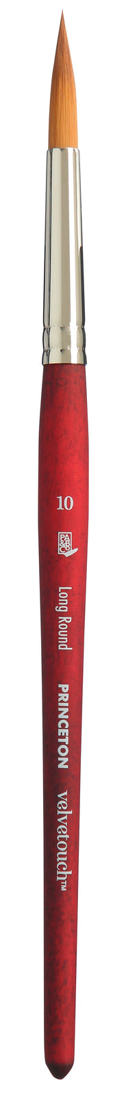 Универсална кръгла четка PRINCETON Velvetouch Long Round с къса дръжка – 10