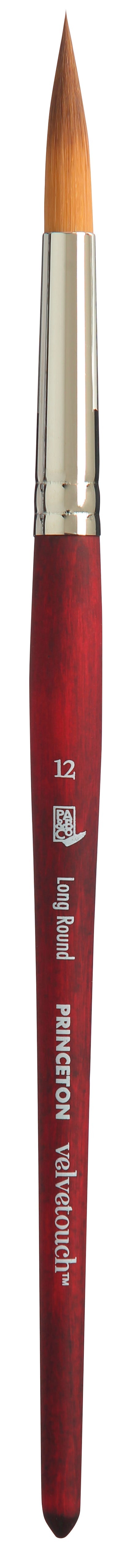 Универсална кръгла четка PRINCETON Velvetouch Long Round с къса дръжка – 12
