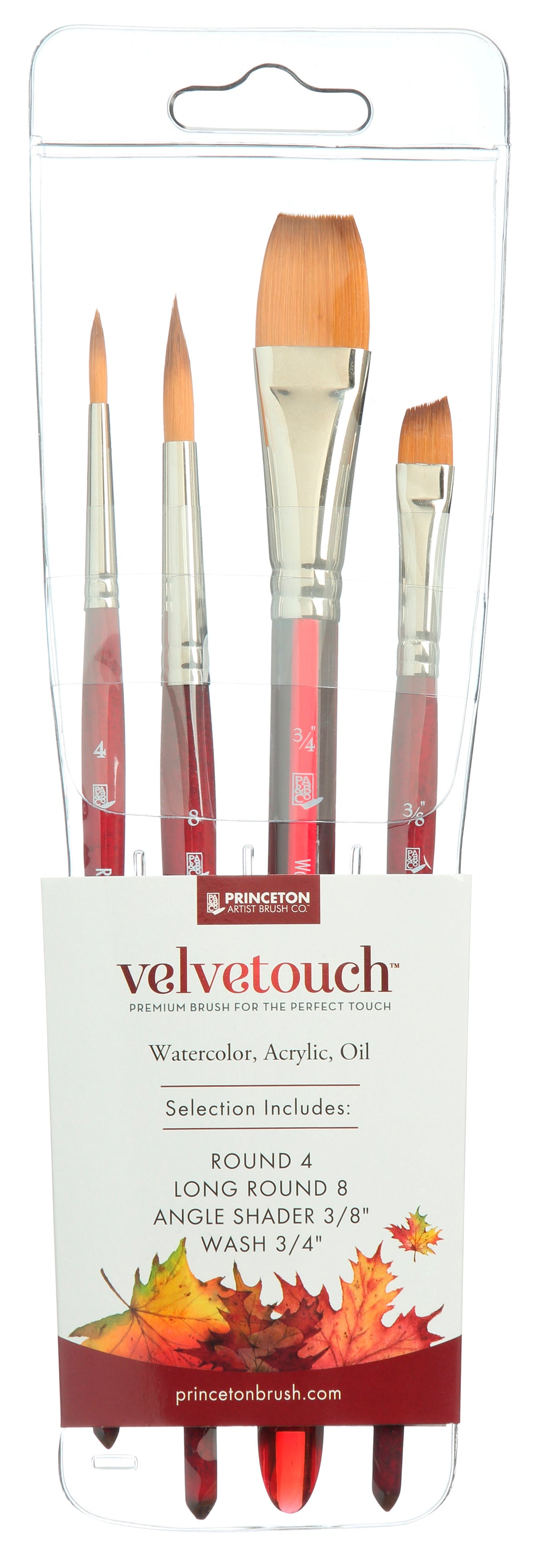 Комплект универсални четки PRINCETON Velvetouch – 4 бр.