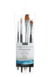 PRINCETON Aqua Elite комплект четки за акварел синтетичен Kolinsky 4 бр.