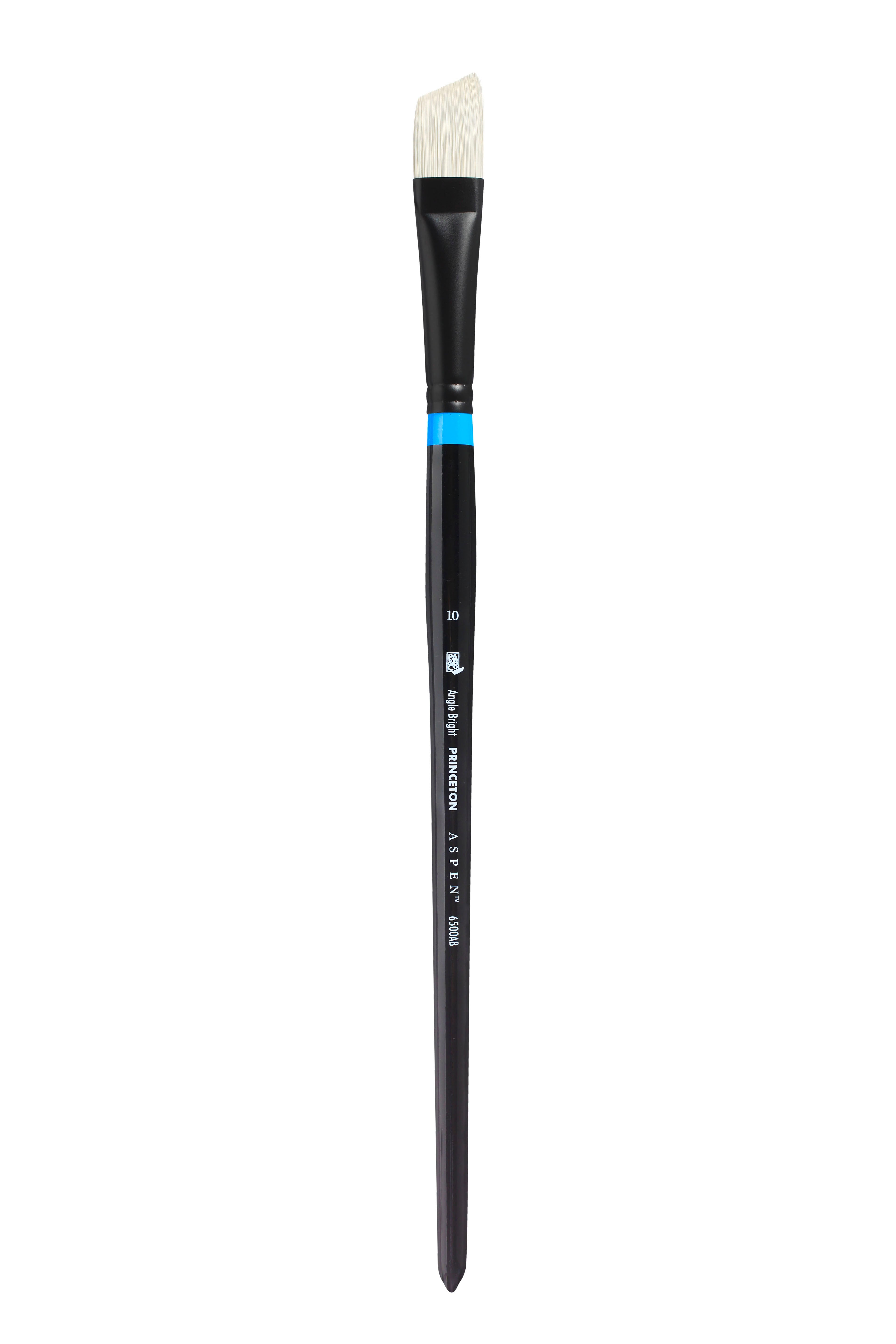Скосена художествена четка PRINCETON Aspen Angle Bright с дълга дръжка – 10