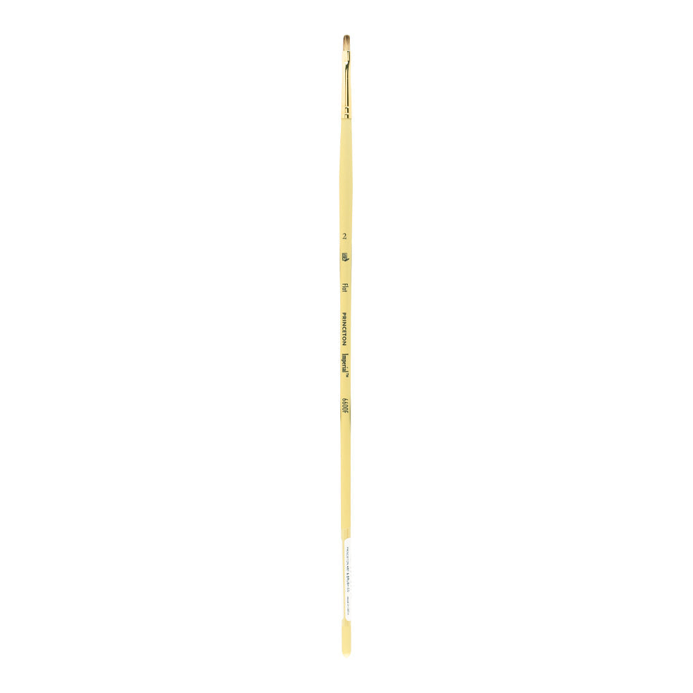 Плоска четка за маслени бои PRINCETON Imperial Synthetic Mongoose с дълга дръжка – 2