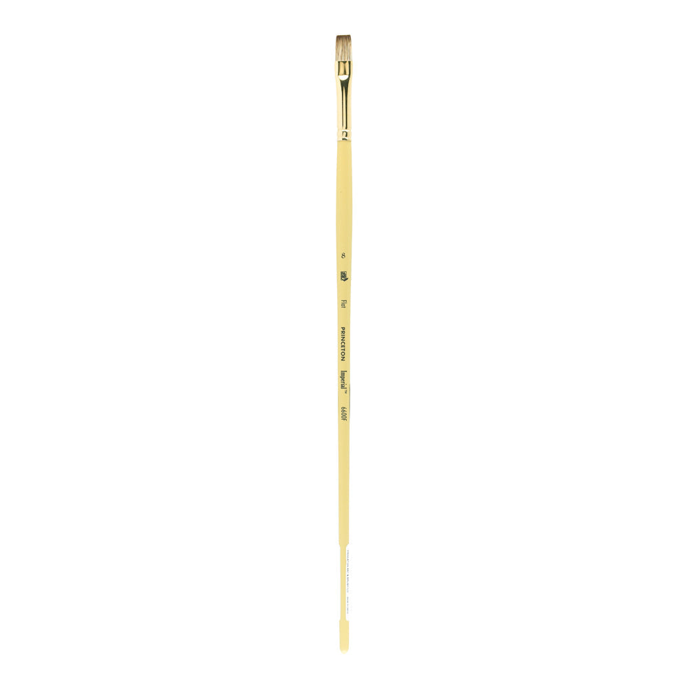 Плоска четка за маслени бои PRINCETON Imperial Synthetic Mongoose с дълга дръжка – 8