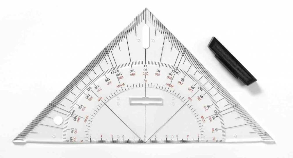 Професионален триъгълен ленир LENIAR 45° / 25 cm — изображение 1