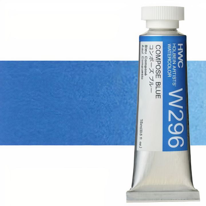 Професионални акварелни бои Holbein Artists 15 мл – compose modrá