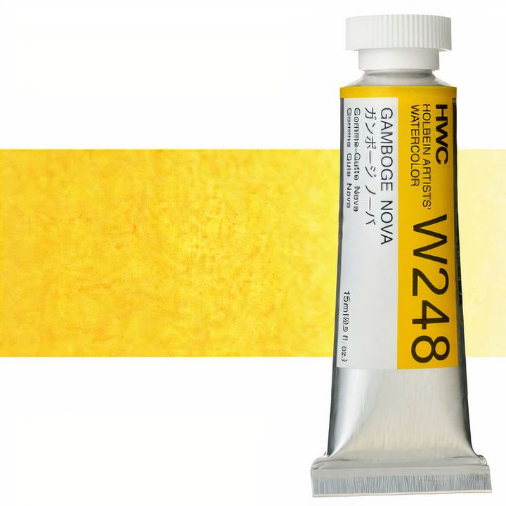 Професионални акварелни бои Holbein Artists 15 ml – gamboge nova