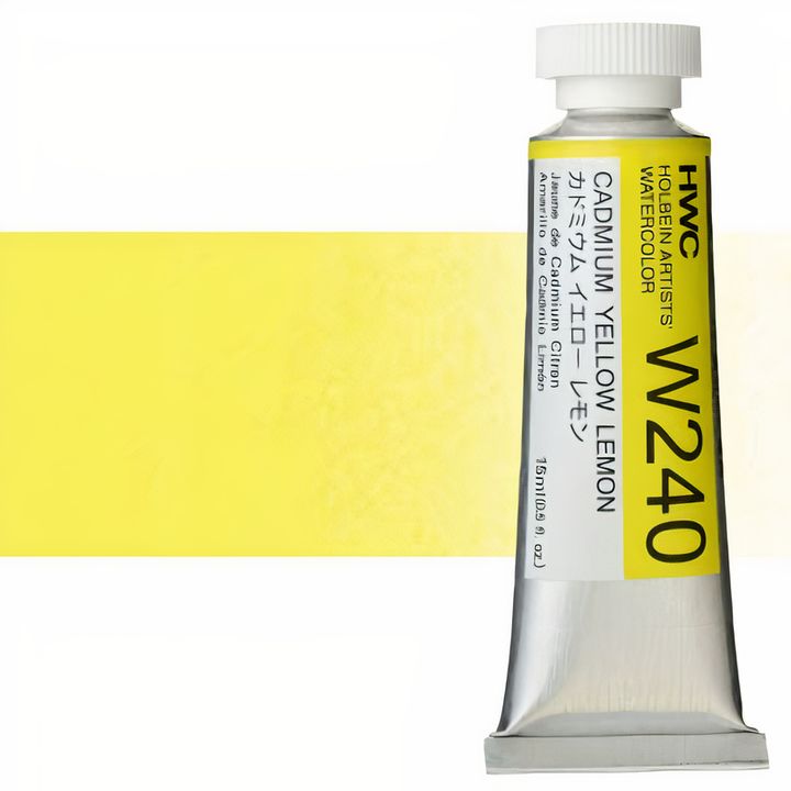 Професионални акварелни бои Holbein Artists 15 ml | жълти нюанси — изображение 16