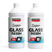 Прозрачна смола Super Glass Pentart 1:1 - 1000 ml — изображение 1