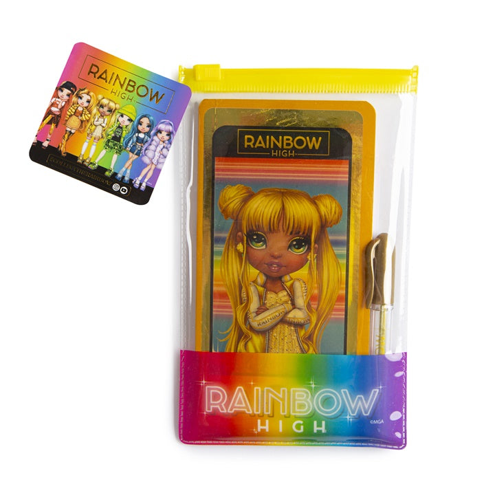 RAINBOW HIGH тефтер с форма на телефон и писалка — изображение 1