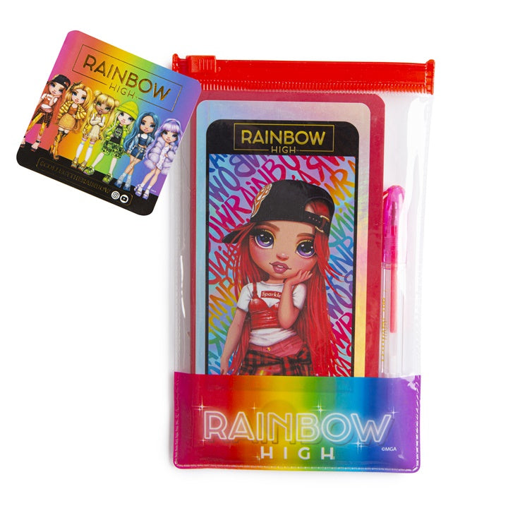RAINBOW HIGH тефтер с форма на телефон и писалка — изображение 3