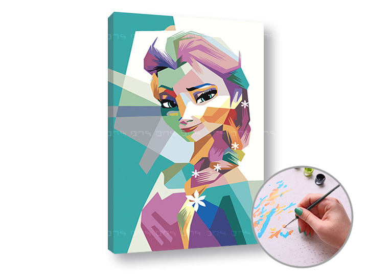 Рисуване по номера FROZEN ELSA — изображение 1