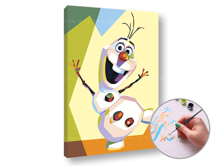 Рисуване по номера FROZEN OLAF — изображение 3