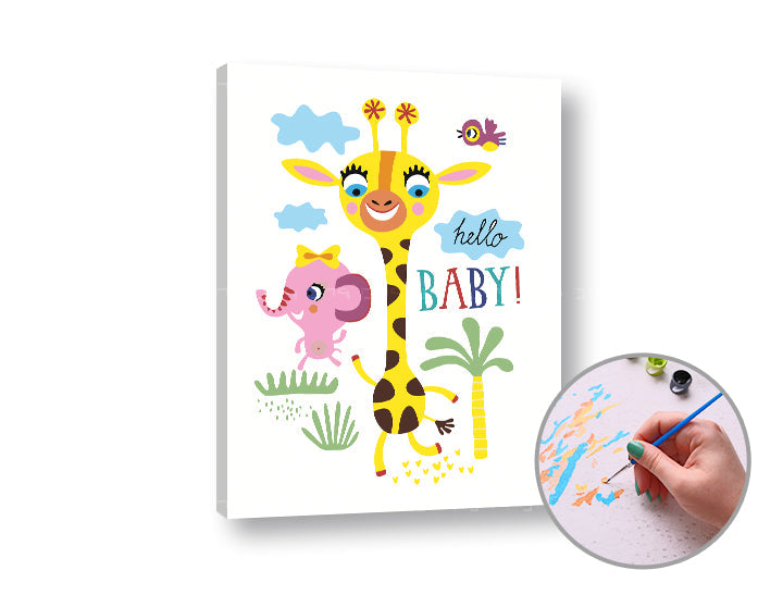 Рисуване по номера HELLO BABY — изображение 2