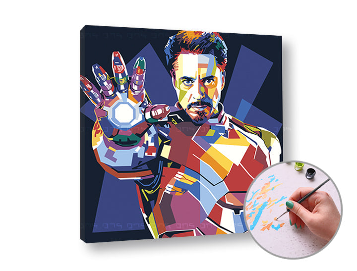 Рисуване по номера IRONMAN — изображение 2
