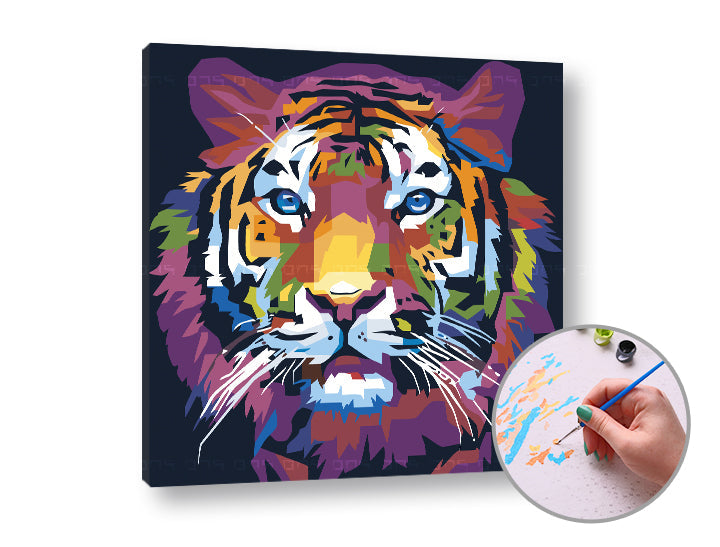 Рисуване по номера TIGER JUNGLE