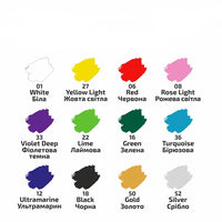 ROSA Акрилни бои за текстил 12x20 ml — изображение 5