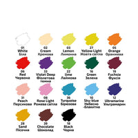 ROSA Акрилни бои за текстил 18x20 ml — изображение 5