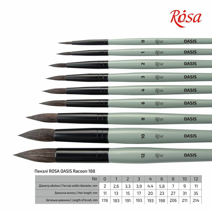 ROSA OASIS 188 Естествена кръгла четка — изображение 4