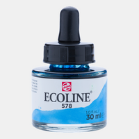 Акварелна боя Ecoline 30 ml – Sky Blue Cyan