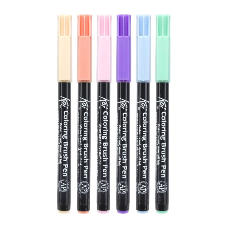 Sakura Koi Coloring Brush Pen акварелни четкови маркери - комплект 6 бр. Sweets