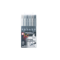 Sakura Koi Coloring Brush Pen маркери - комплект 6 части — изображение 1