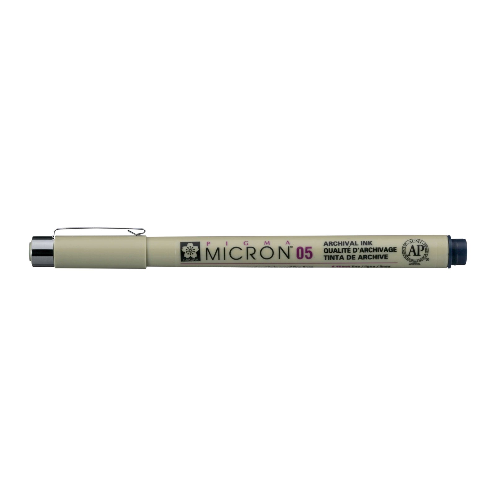 Тънкописец Sakura Pigma Micron 05 0,45 mm – комплект от 6 цвята – Синьо-черен