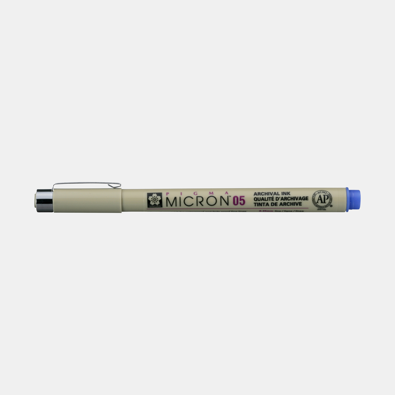 Тънкописец Sakura Pigma Micron 05 0,45 mm – комплект от 6 цвята – Син