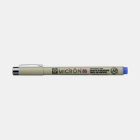 Тънкописец Sakura Pigma Micron 05 0,45 mm – комплект от 6 цвята – Син