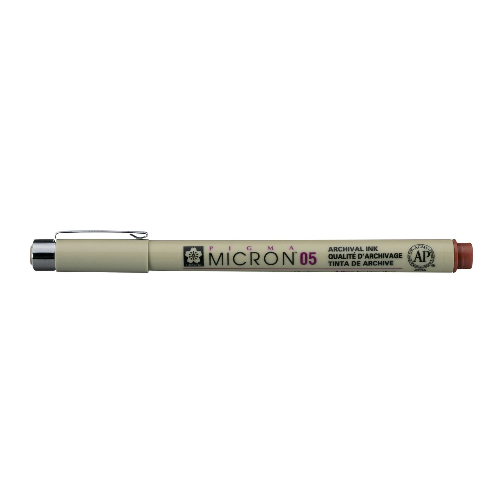 Тънкописец Sakura Pigma Micron 05 0,45 mm – комплект от 6 цвята – Кафяв
