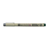 Тънкописец Sakura Pigma Micron 05 0,45 mm – комплект от 6 цвята – Ловно зелено