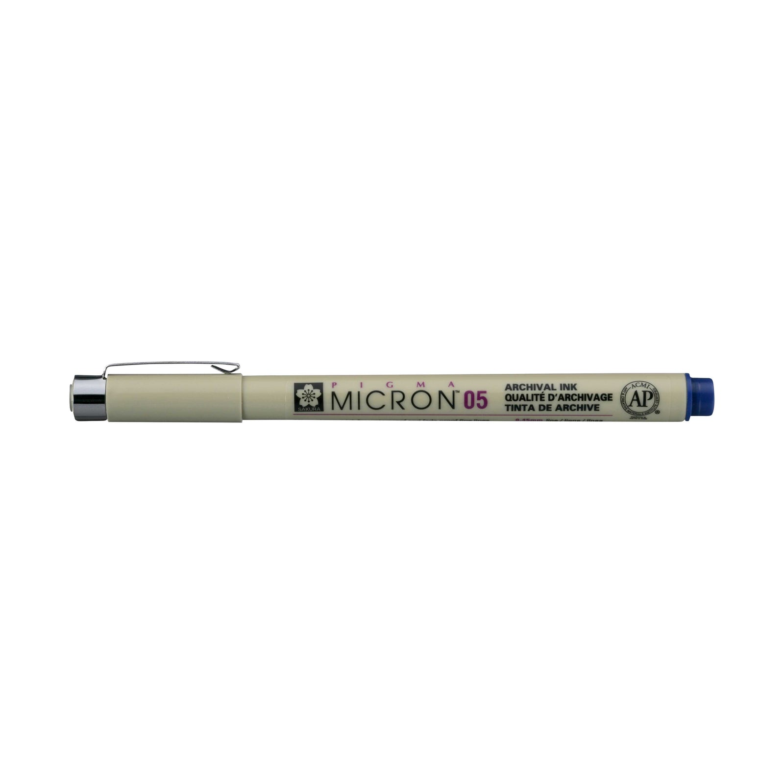Тънкописец Sakura Pigma Micron 05 0,45 mm – комплект от 6 цвята – Кралско синьо