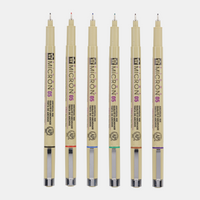 Тънкописец Sakura Pigma Micron 05 0,45 mm – комплект от 6 цвята