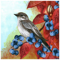 Салфетка за декупаж Bird on Blackthorn - 1 брой — изображение 1