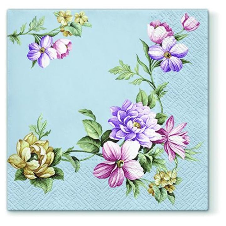 Салфетка за декупаж Blue Garland - 1 брой — изображение 1
