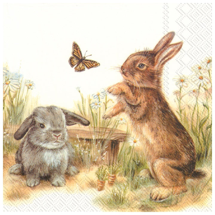 Салфетка за декупаж Bunny - 1 брой — изображение 1