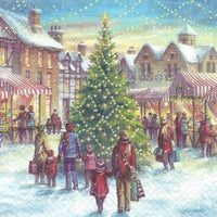 Салфетка за декупаж Christmas Market - 1 брой — изображение 1