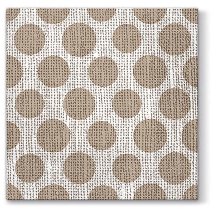 Салфетка за декупаж Dots on Linen - 1 брой — изображение 1