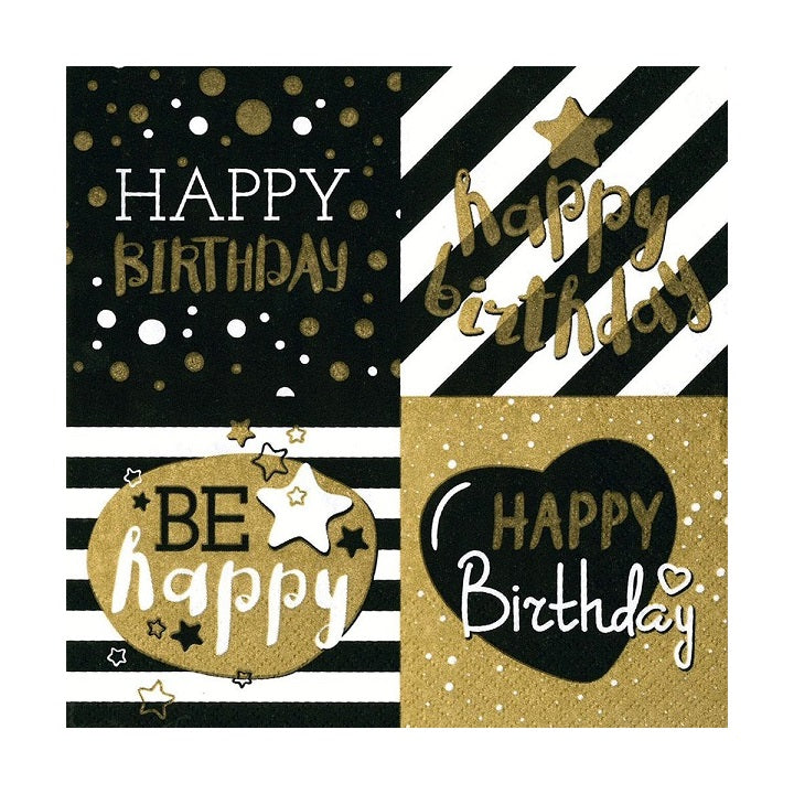 Салфетка за декупаж - Happy Birthday - 1брой — изображение 1