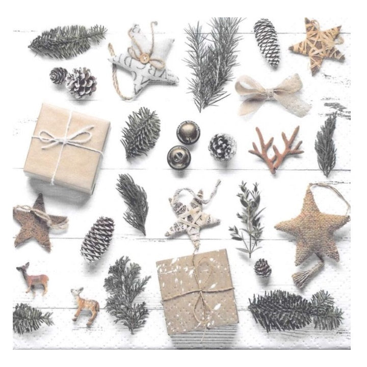 Салфетка за декупаж Natural Christmas - 1 брой — изображение 1