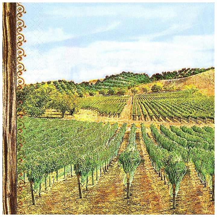 Салфетка за декупаж Vineyard - 1 брой — изображение 1